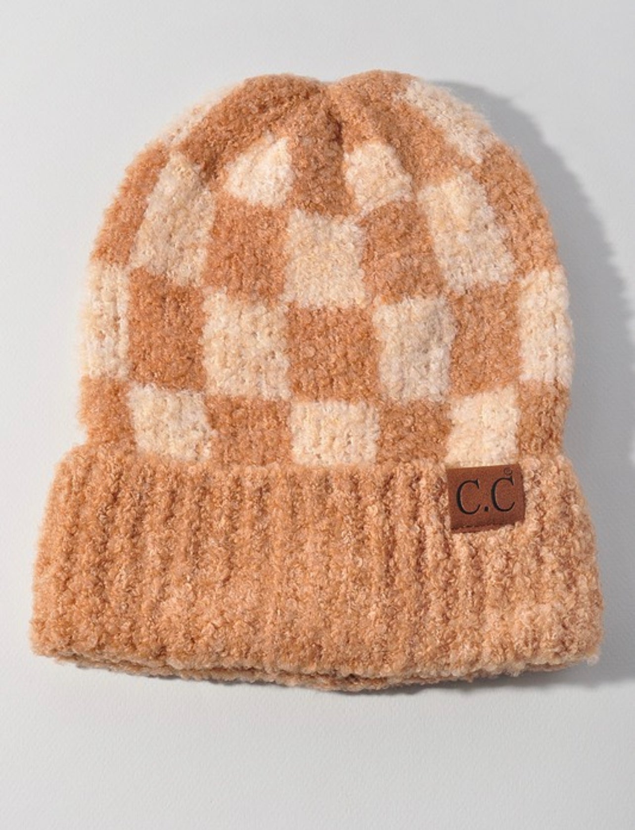 Cuffed Checker Beanie