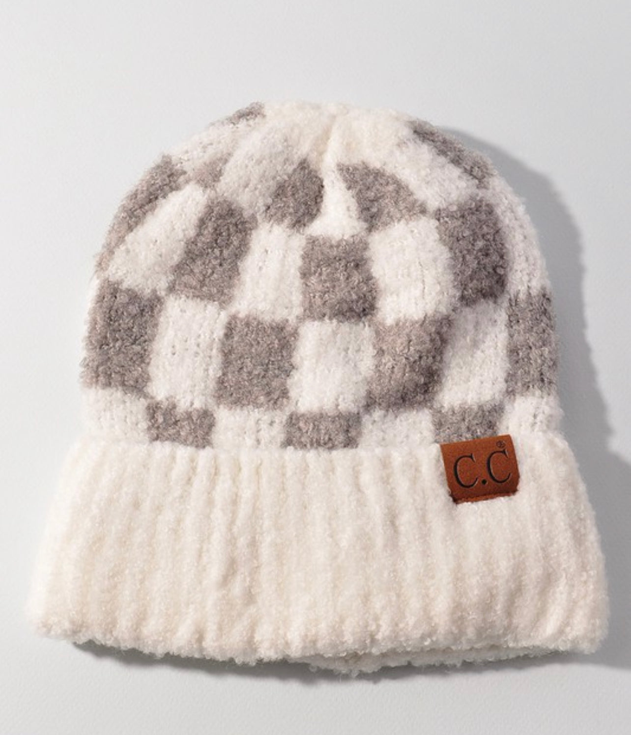 Cuffed Checker Beanie