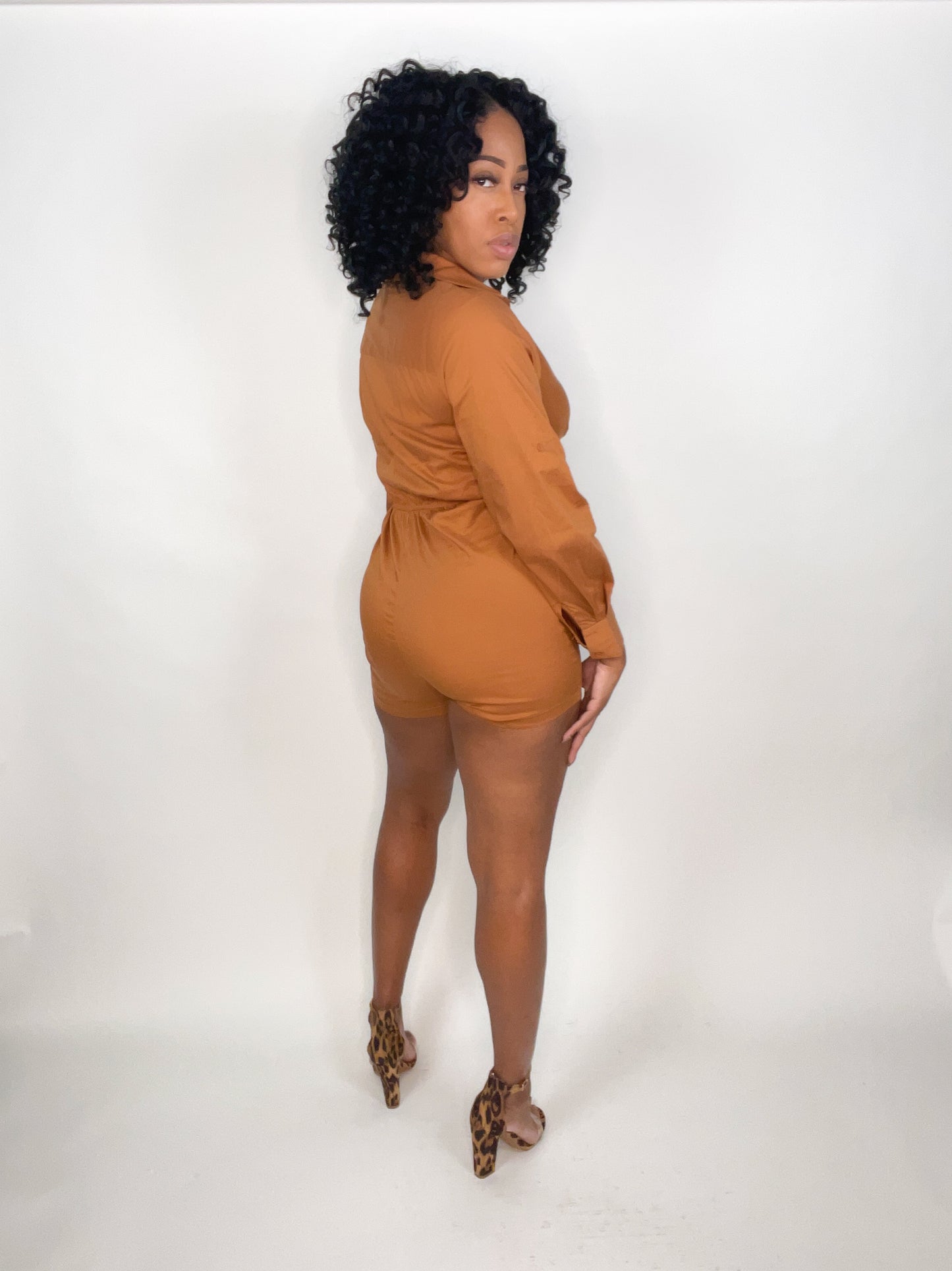 Cognac Romper