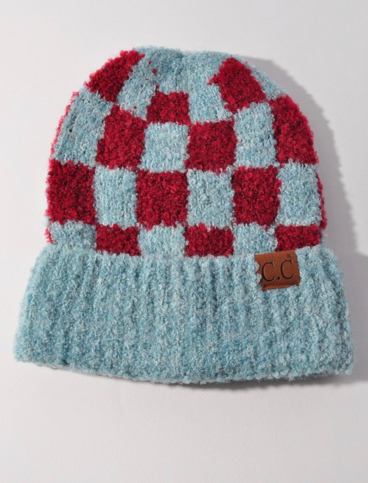 Cuffed Checker Beanie
