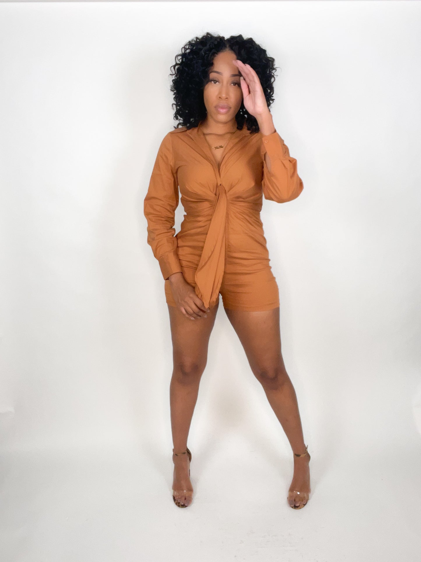 Cognac Romper