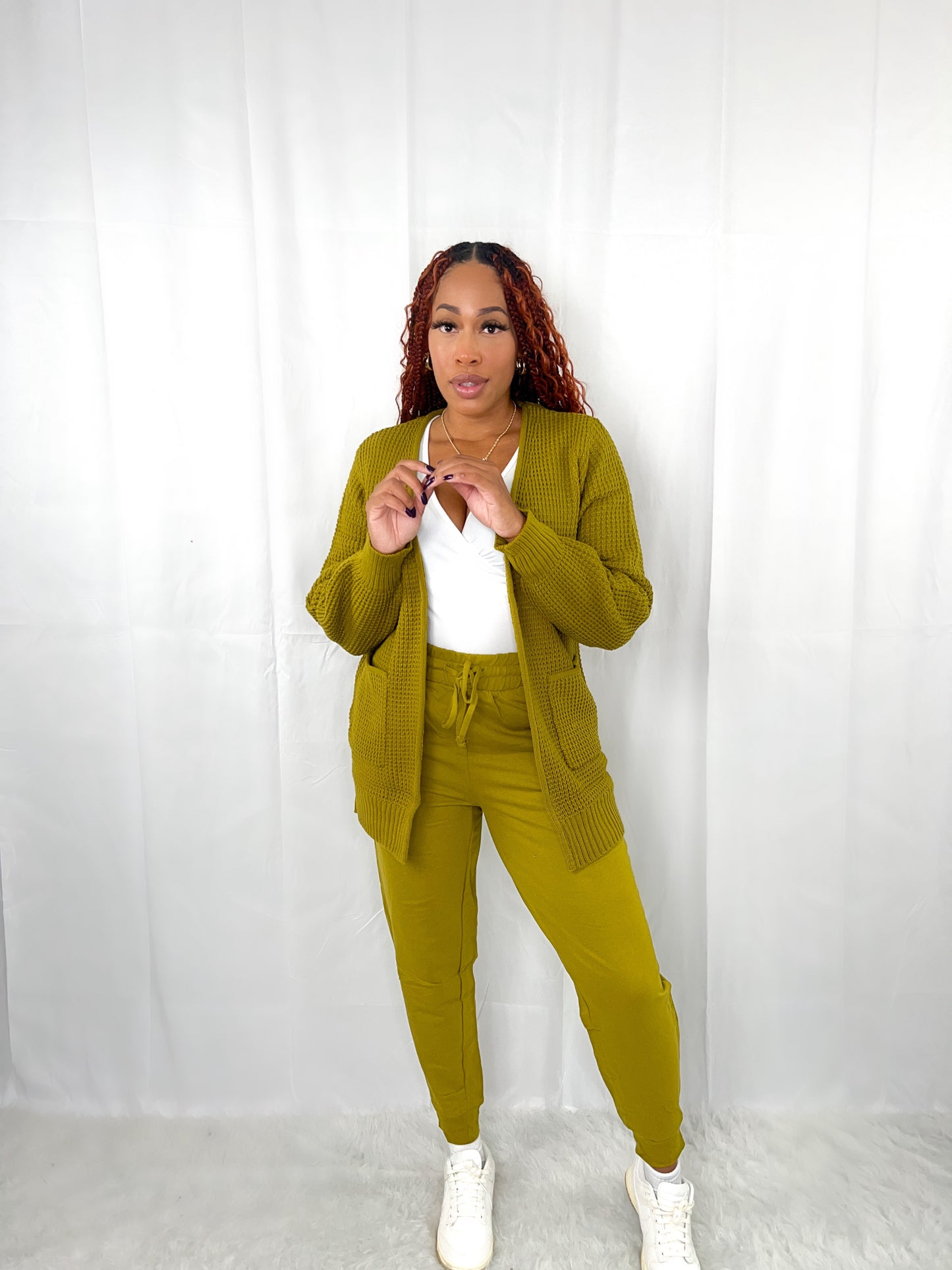 Lounging Set Olive Mustard Fall