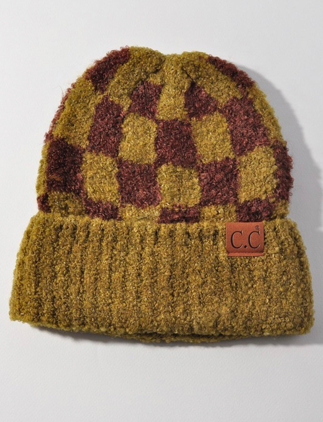 Cuffed Checker Beanie